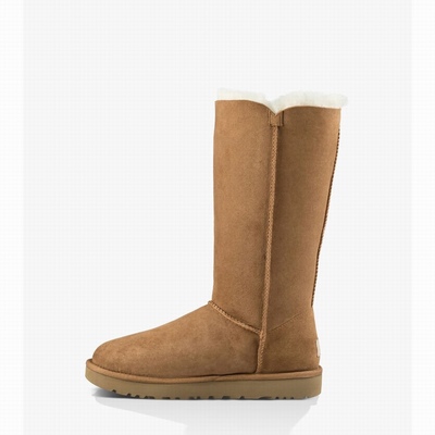 Botas UGG Bailey Button Triplet II Mulher Marrom | PT-KXOST